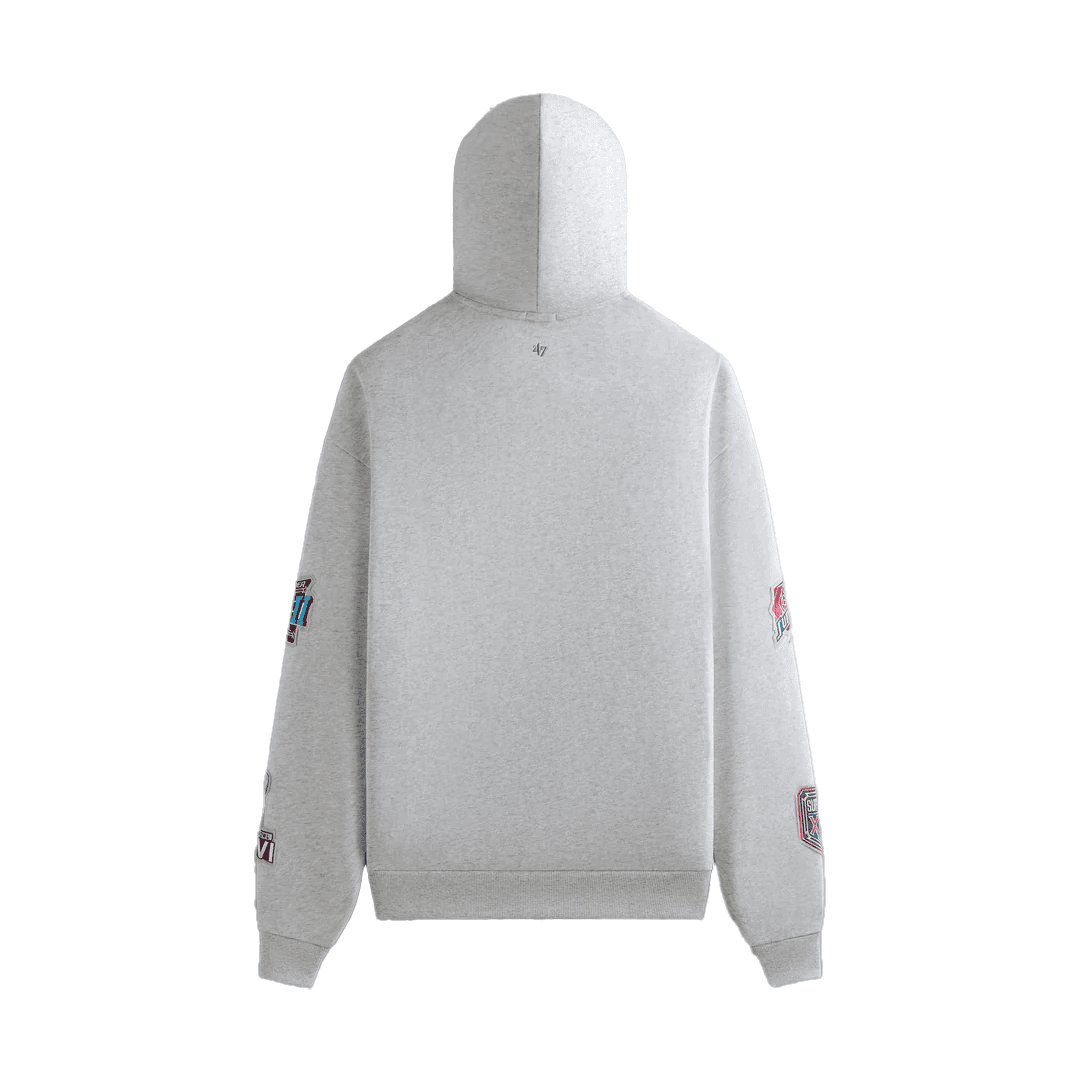 Кофта KITH x NFL FW24 Giants Nelson Свитшот-худи в стиле ханьфу Мужской Светло-серый - изображение 2