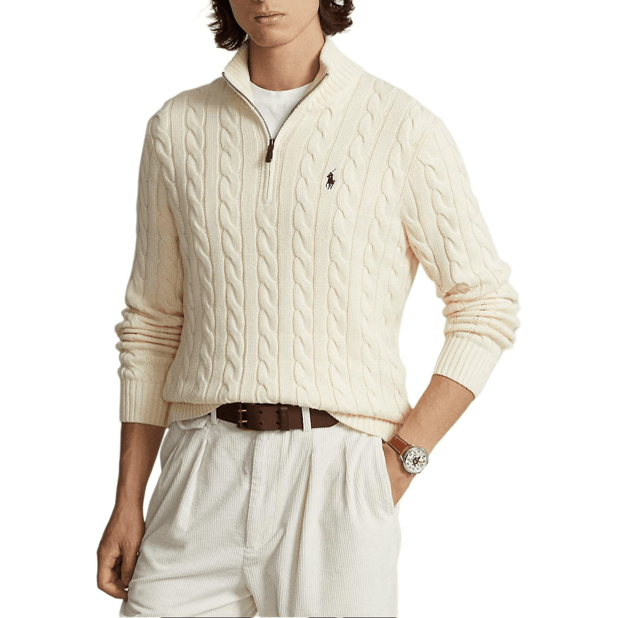 Polo Ralph Lauren Трикотаж Стандартный размер Мужской Кремово-белый - изображение 7
