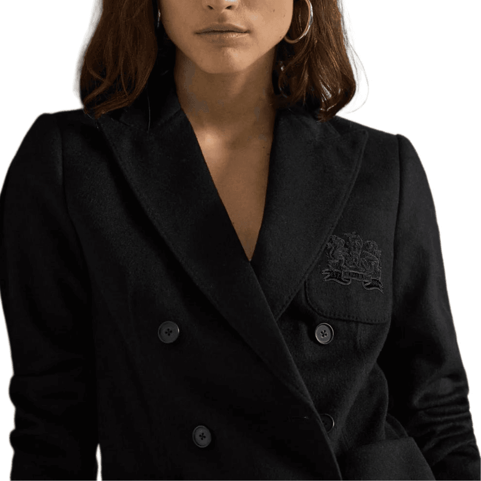 Polo Ralph Lauren FW24 Бизнес-костюм Пальто Женское Черное - изображение 5