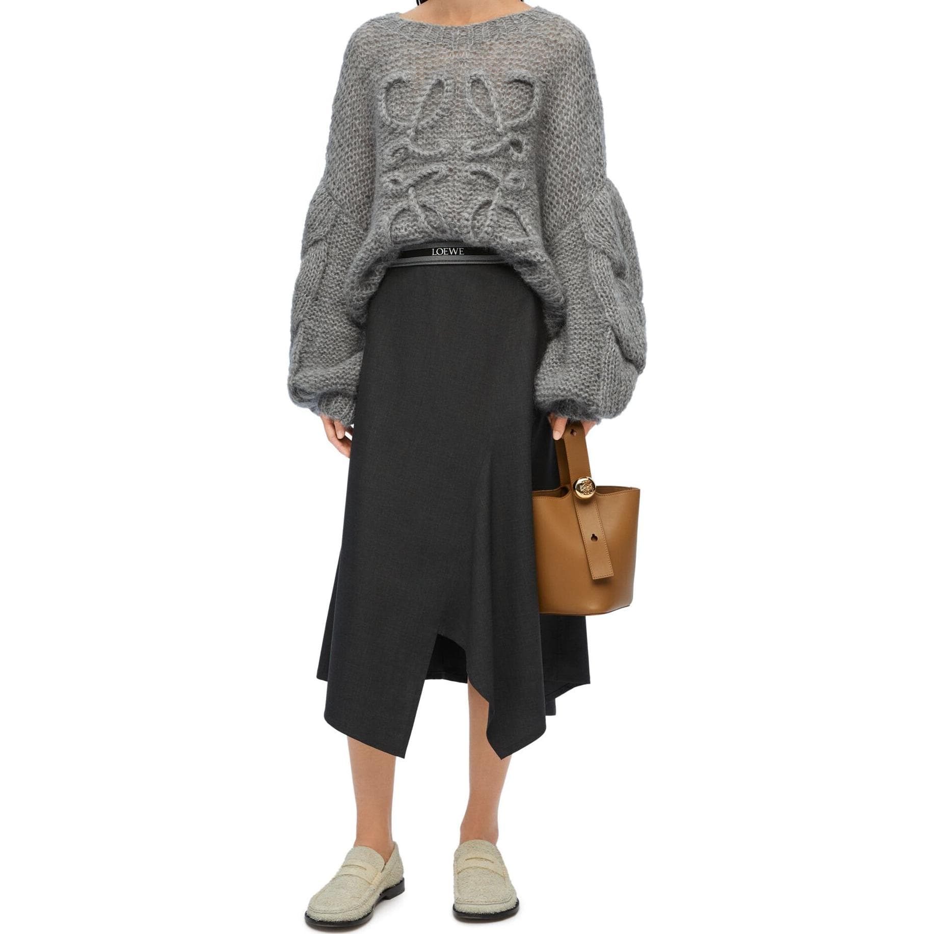 Кардиган Loewe Hollow Knit Sweater Gray - изображение 3