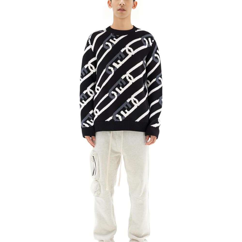 Кофта Fendi Sweater Black — фото 7