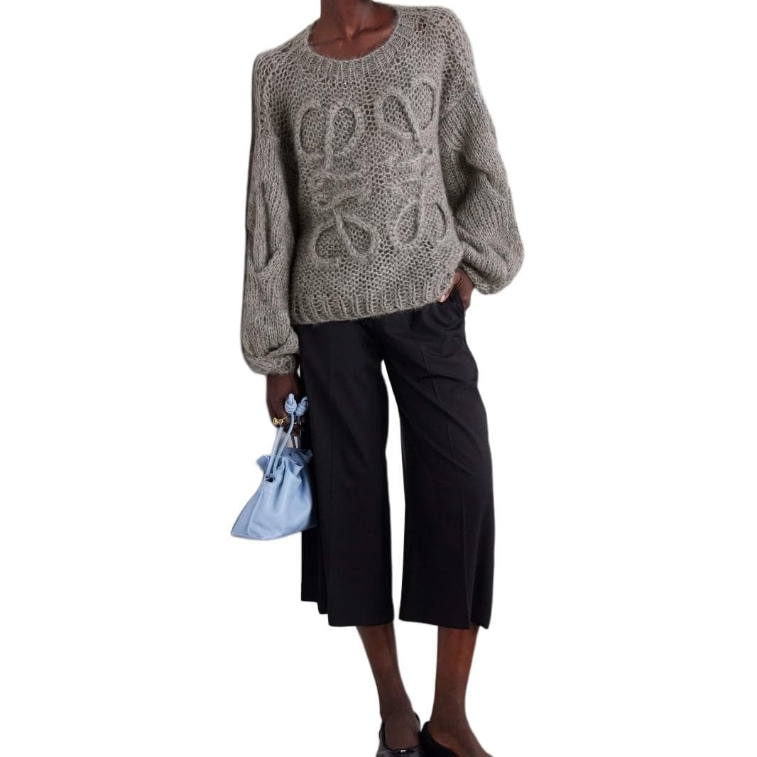 Кардиган Loewe Hollow Knit Sweater Gray - изображение 6