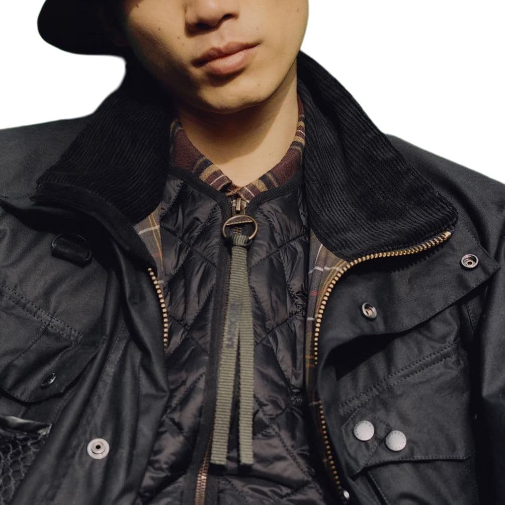Куртка BARBOUR FW24 Куртки и Пальто Мужской Черный - изображение 2