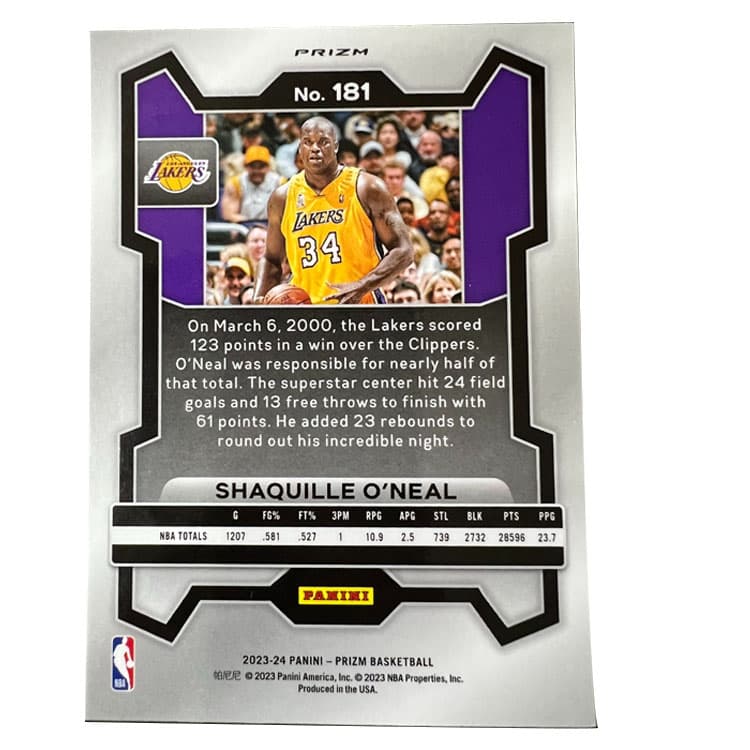 Коллекционные карточки PANINI О'Нил 2023 24 Баскетбол NBA - изображение 2