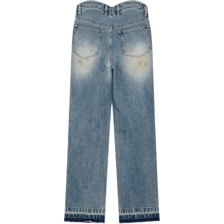 Джинсы WE11DONE FW24 Джинсы Женские Blue - изображение 2