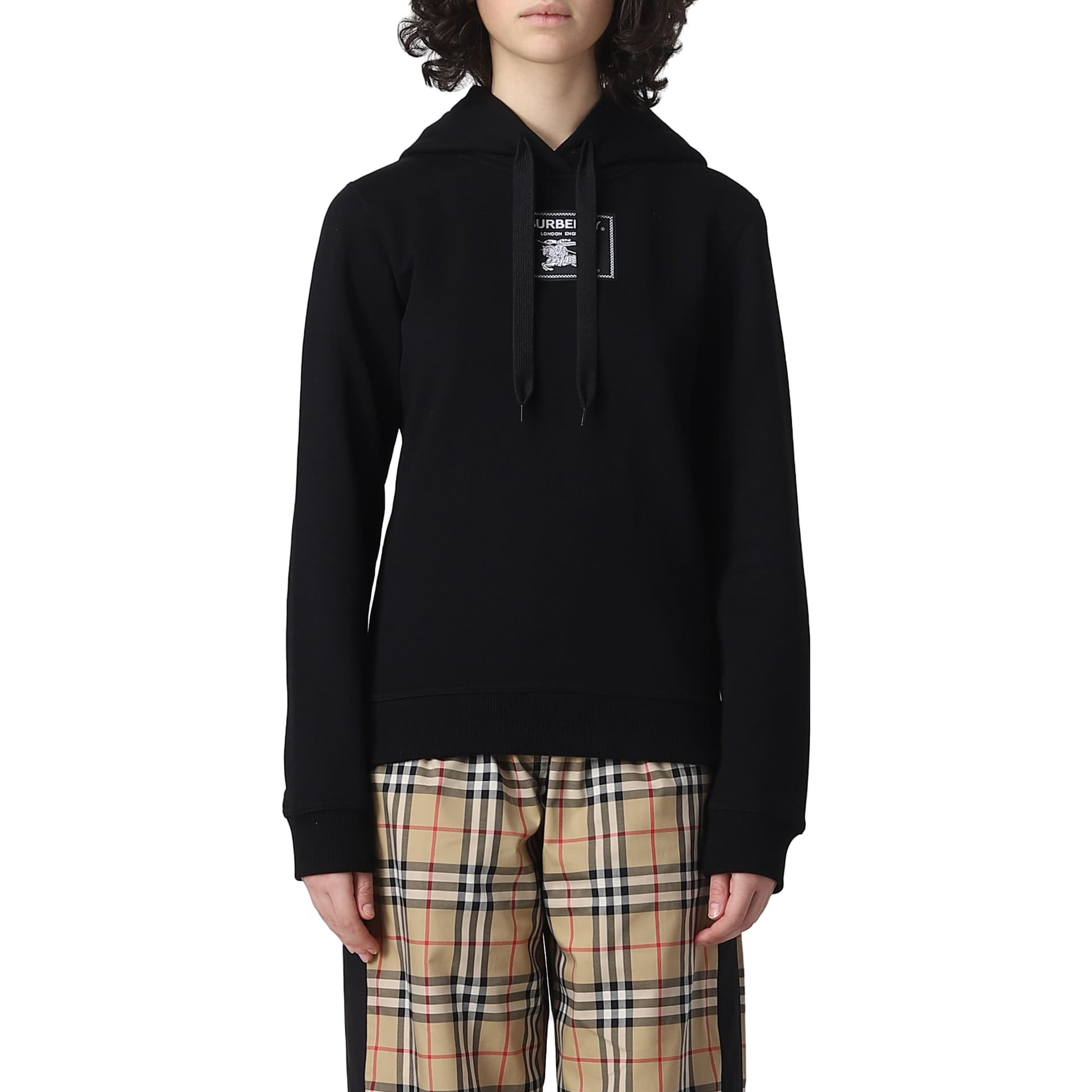 Худи Толстовка Burberry Женское Черное - изображение 3