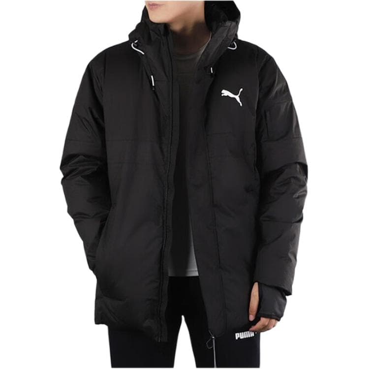 Зимняя куртка Puma Essential Logo Hooded Puffer Jacket - изображение 3