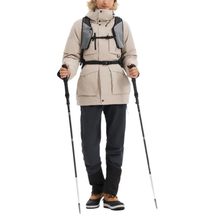 Куртка DECATHLON SH900 PARKA Пальто Мужское Бежевое - изображение 6