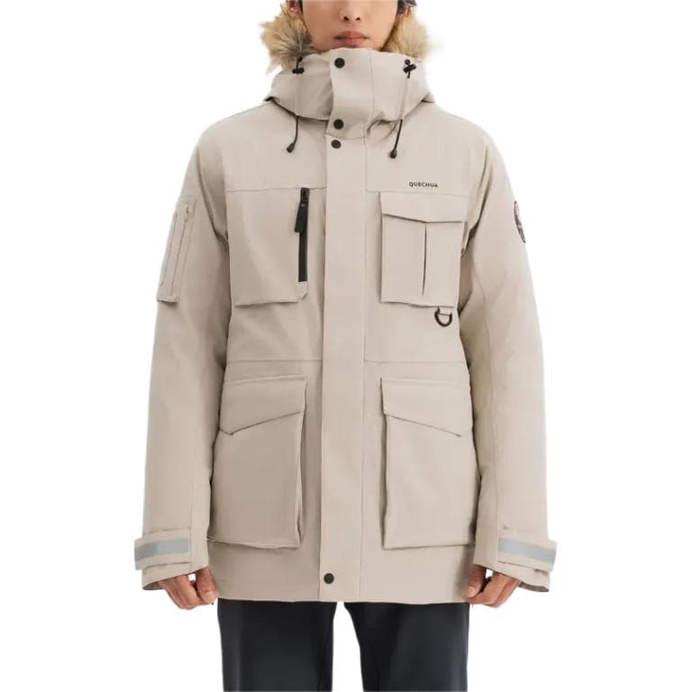 Куртка DECATHLON SH900 PARKA Пальто Мужское Бежевое - изображение 4