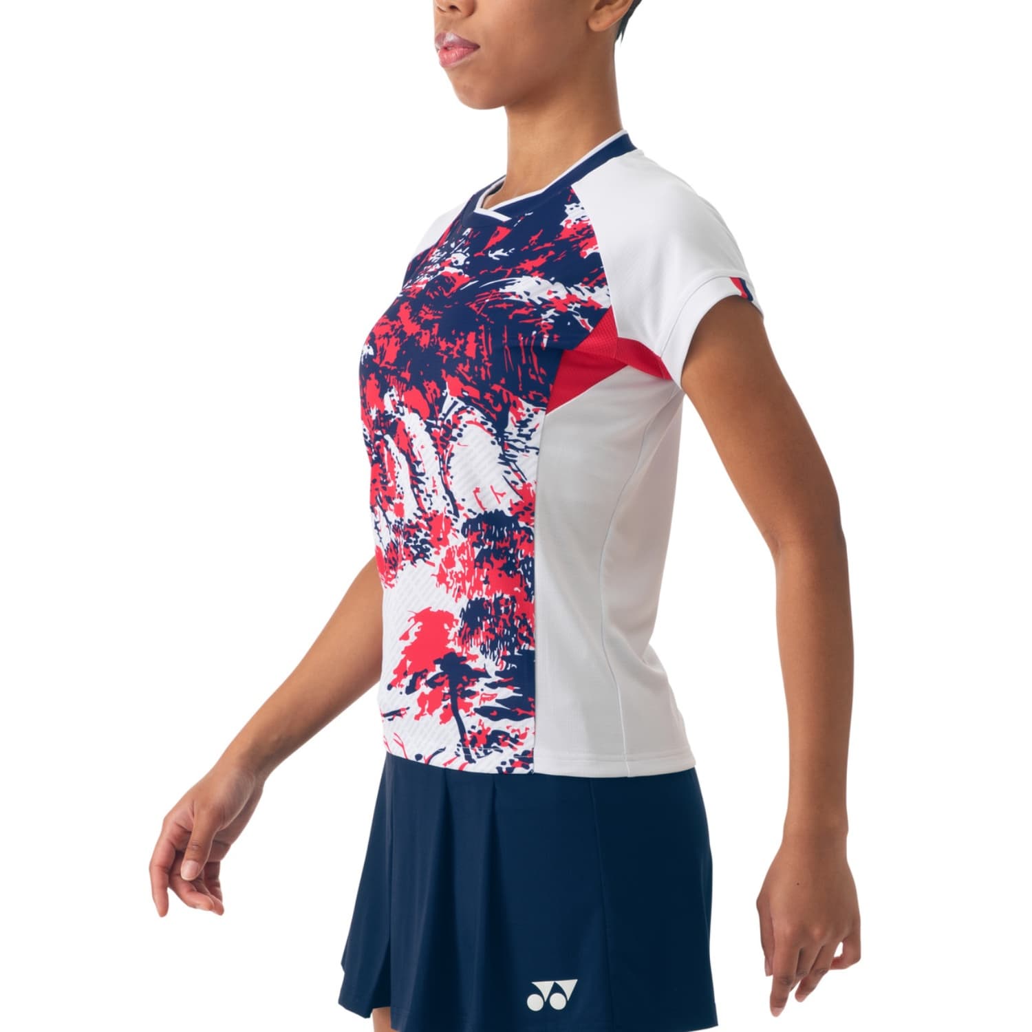 YONEX Badminton Olympic Collection SS24 Падел-бадминтон Джерси Женская Белая - изображение 5