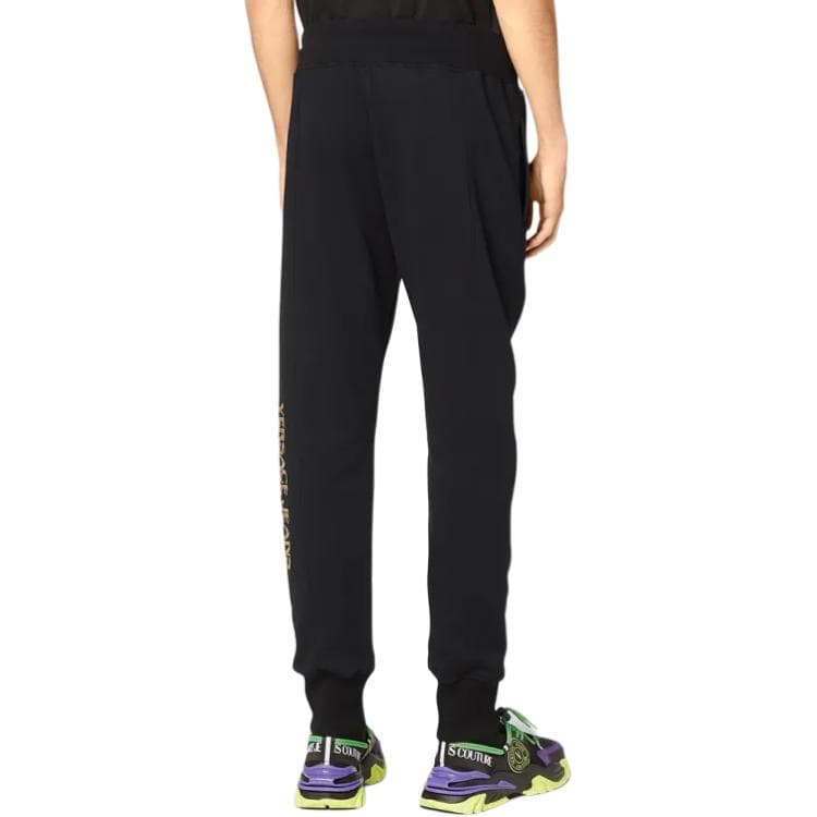 Штаны VERSACE JEANS COUTURE Повседневные брюки Мужские Черные - изображение 4
