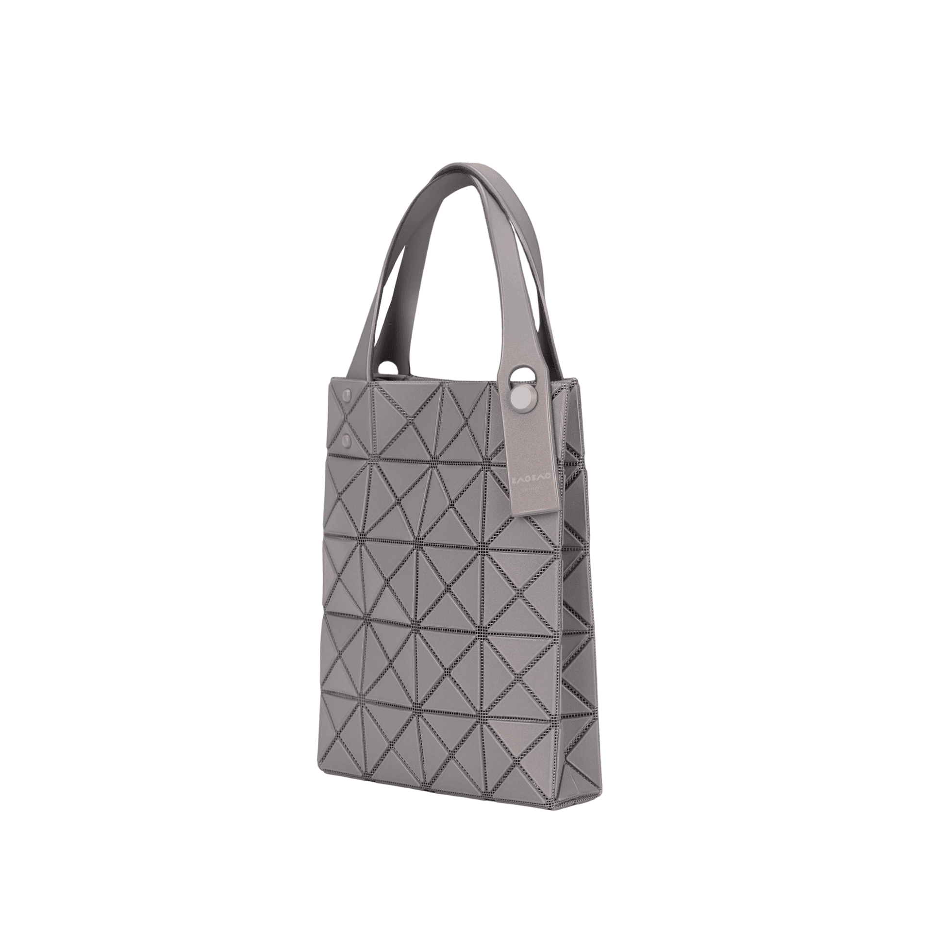 Сумка ISSEY MIYAKE Lucent Boxy PVC Смола Сумка Мини Женская Серого цвета - изображение 3