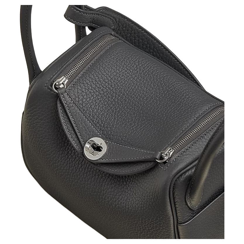 Сумка через плечо HERMES Lindy II mini Clemence 85 Ardoise - изображение 6