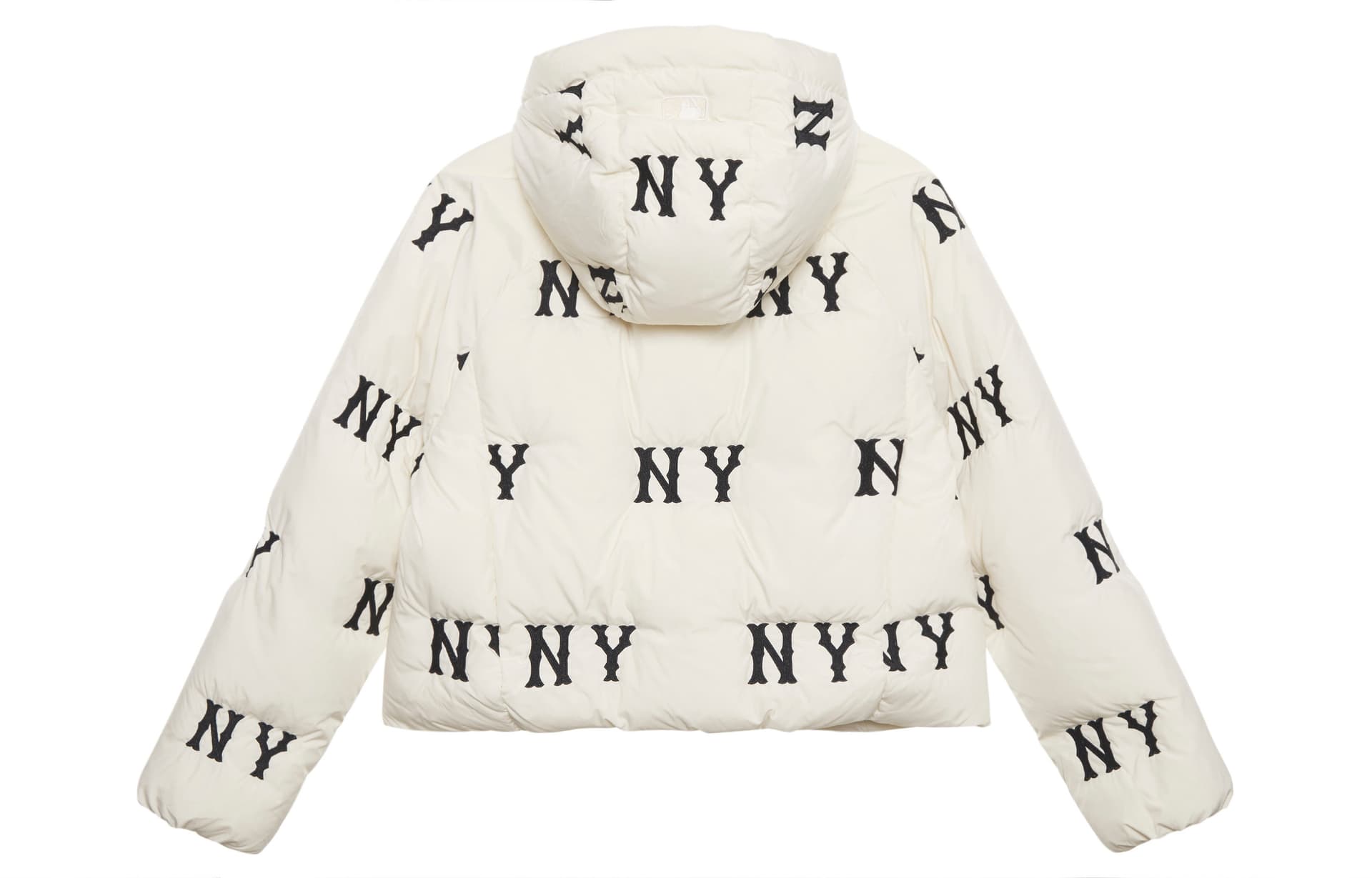 Пуховик MLB New York Yankees FW24 Down Jacket Женская Темно-Кремовый - изображение 2