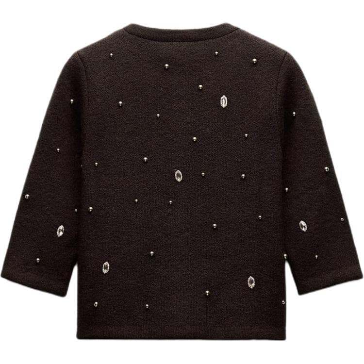 Кофта ZARA Коричневый Женский Трикотаж - изображение 2