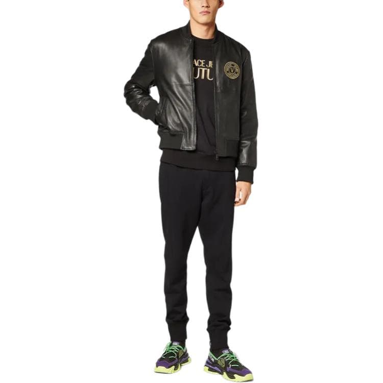 Штаны VERSACE JEANS COUTURE Повседневные брюки Мужские Черные - изображение 3