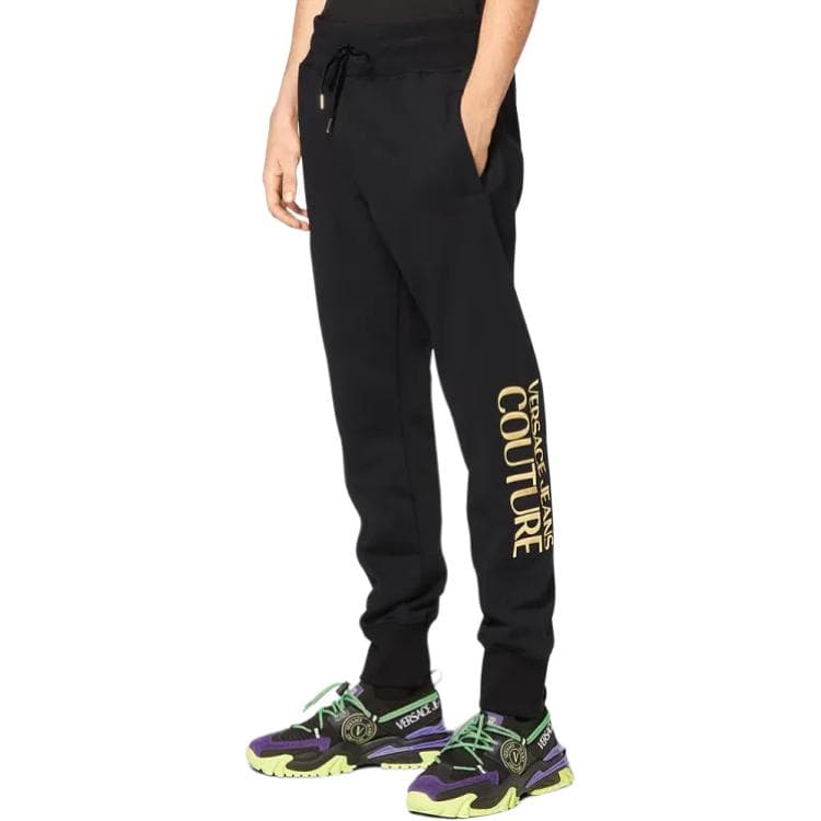 Штаны VERSACE JEANS COUTURE Повседневные брюки Мужские Черные - изображение 5
