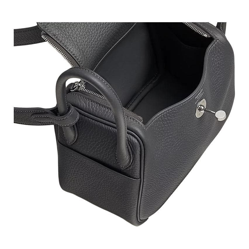 Сумка через плечо HERMES Lindy II mini Clemence 85 Ardoise - изображение 7