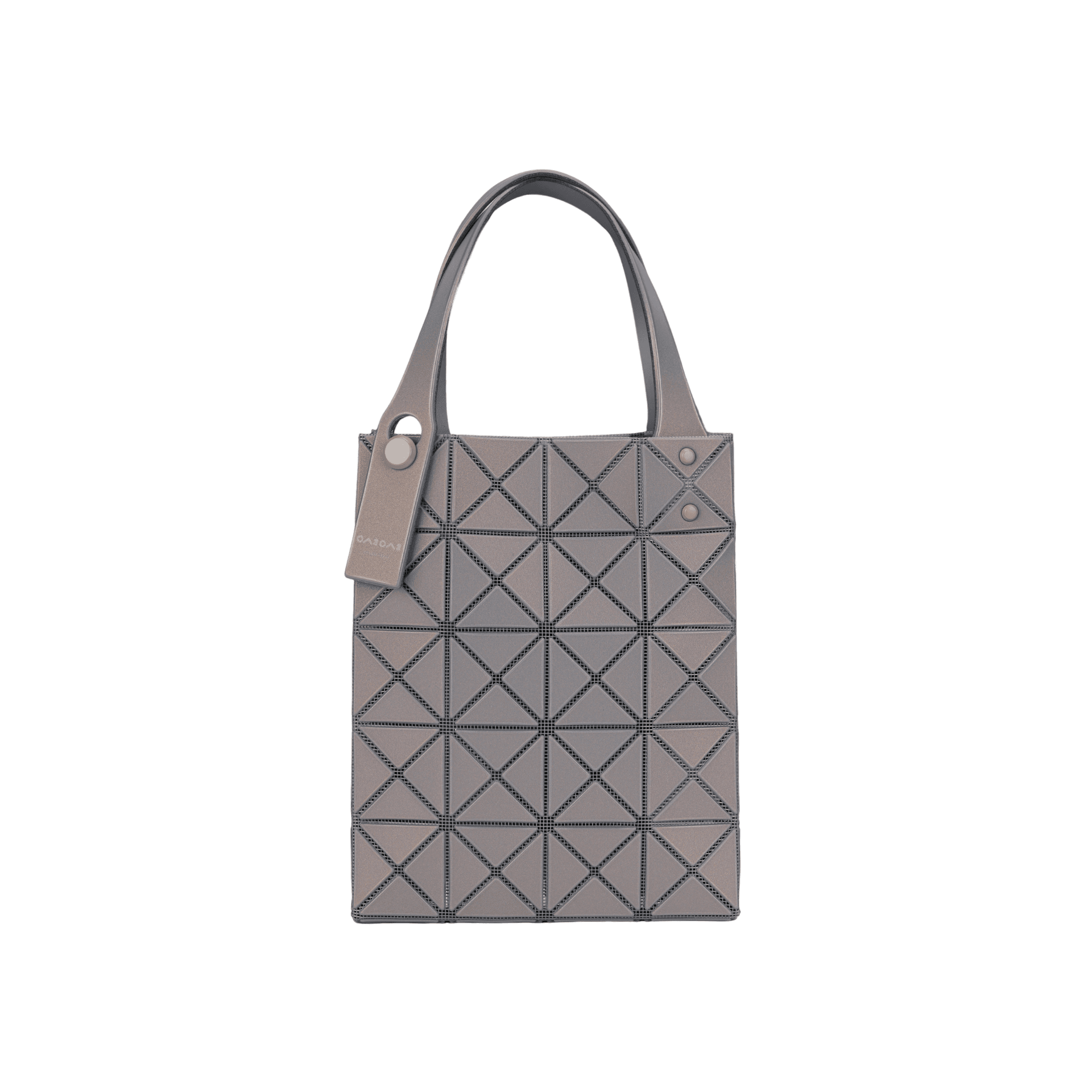 Сумка ISSEY MIYAKE Lucent Boxy PVC Смола Сумка Мини Женская Серого цвета - изображение 4