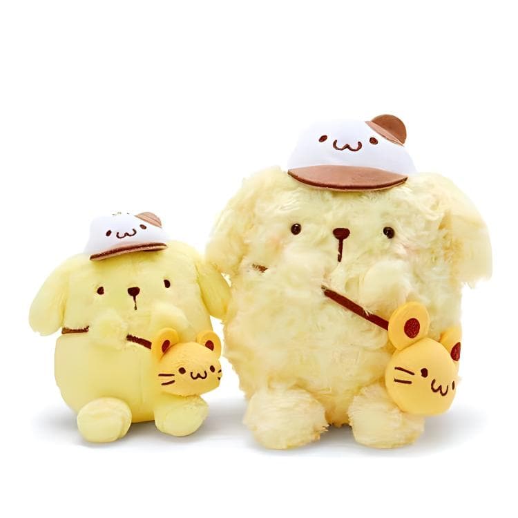 Санрио Pompompurin Весенняя коллекция Spring Outing Куклы Плюшевый Украшение 13 см Длина тела - изображение 2