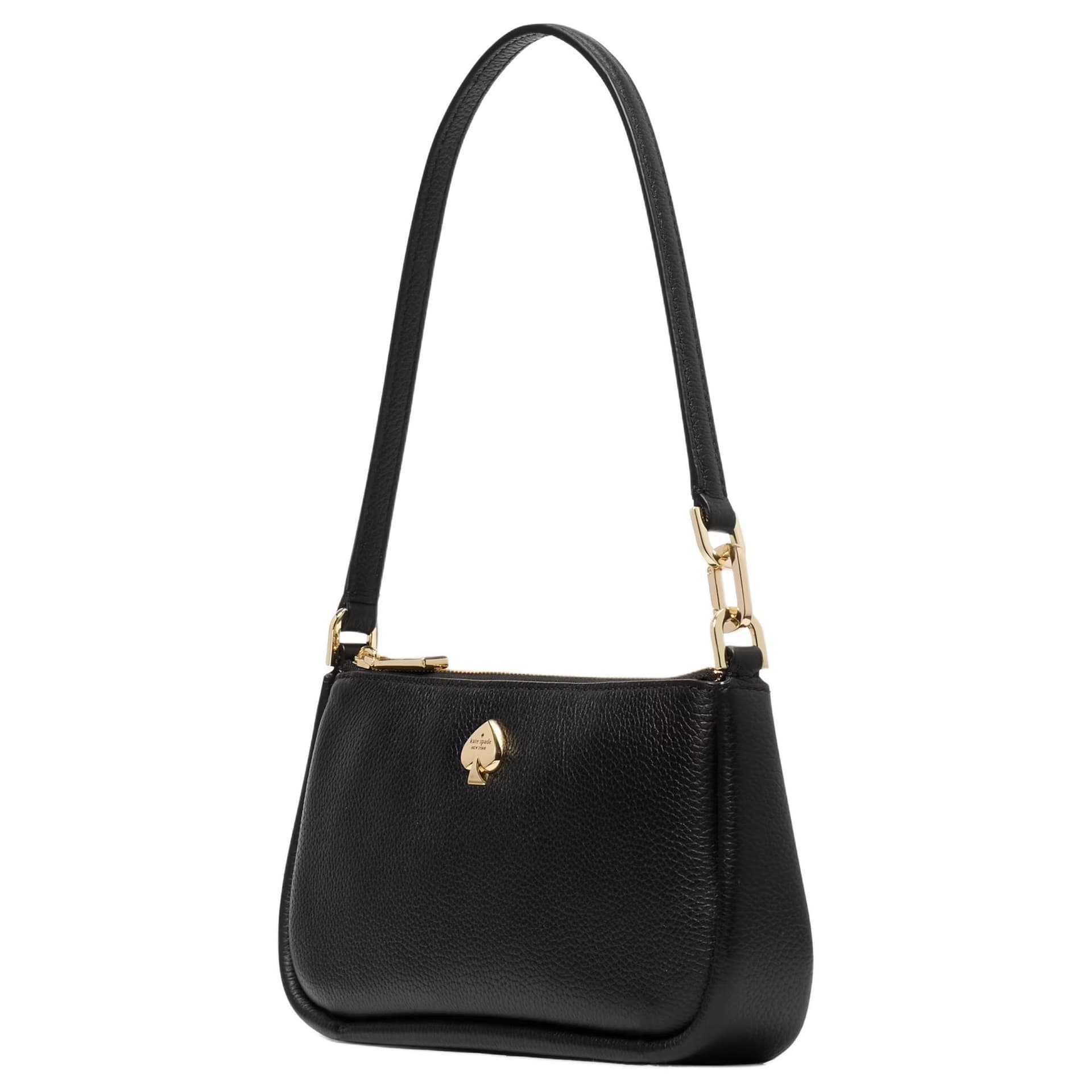 Мини-сумка Kate Spade Сумка через плечо из зернистой коже личи сумка плечевая сумка женская черная - изображение 2