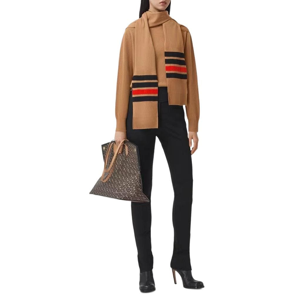 Кардиган Burberry FW23 Свитер Женский Коричневый - изображение 4