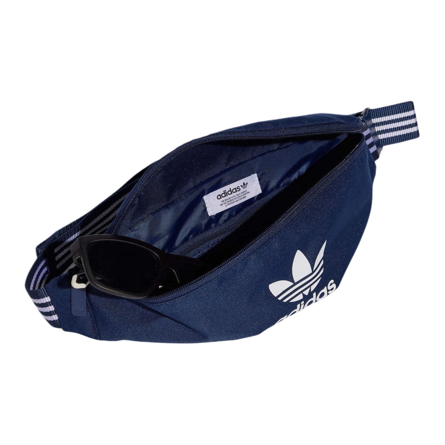 Поясная сумка Adidas Originals Трилистник Полиэстеровая ткань Сумка через плечо (бандана) Унисекс Морской синий - изображение 3