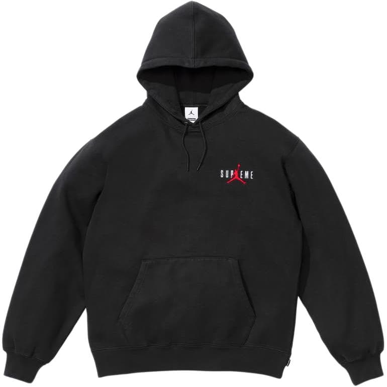 Худи Supreme Jordan С капюшоном Jordan Коллаборация Шнур С подворотом Толстовка Унисекс - изображение 2
