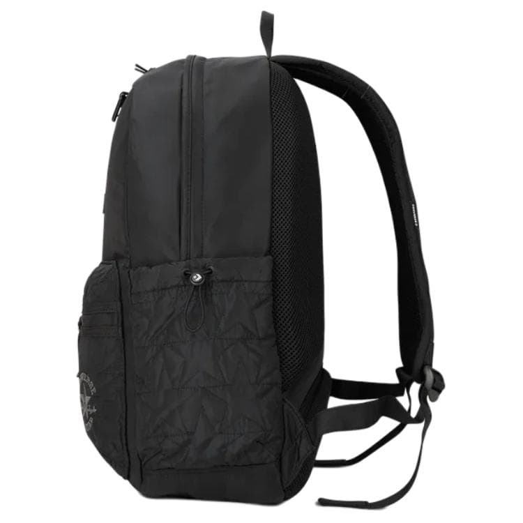 Рюкзак Converse Конверс Quilting Backpack Однотонный Универсальный Застежка-молния Полиэстер Рюкзак Обычный размер Унисекс Парный Черный - изображение 2