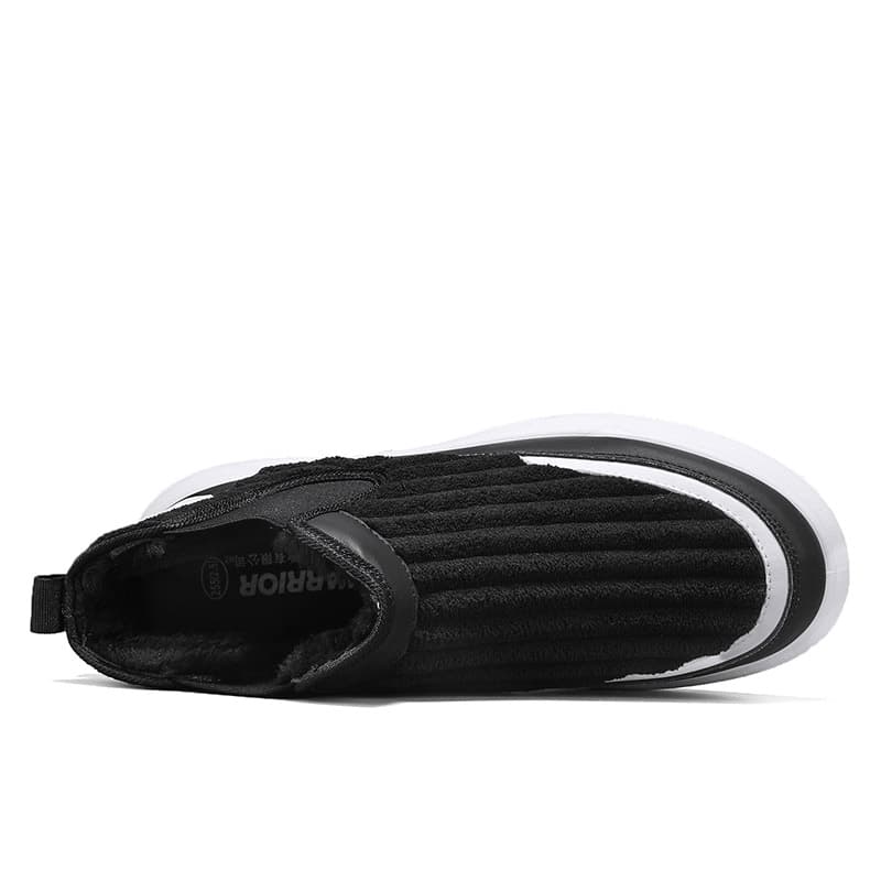 Кроссовки Warrior Slip-On Обувь Без Шнуровки Мода Минималистский Стиль Модный Универсальный Толстый Хлопок с Флисовой Подкладкой - изображение 3