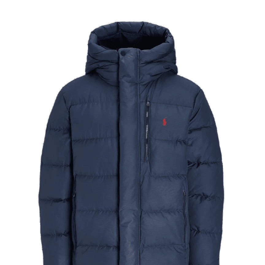 Зимняя куртка Polo Ralph Lauren Мужской пуховик морского синего цвета - изображение 2