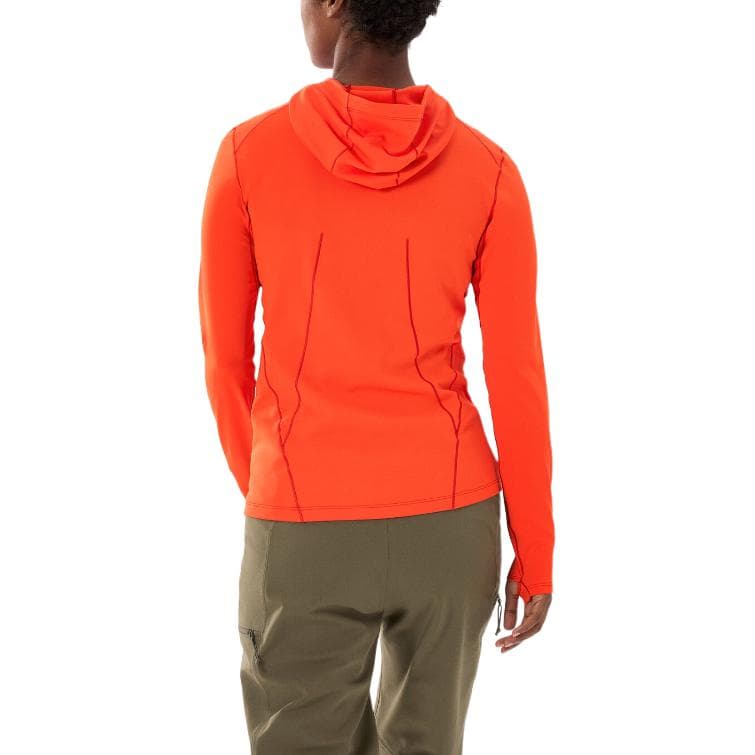 Футболка Arcteryx TAEMA HOODY Однотонный гигроскопичный прохладный быстросохнущий длинный рукав Обычная футболка Женский - изображение 2
