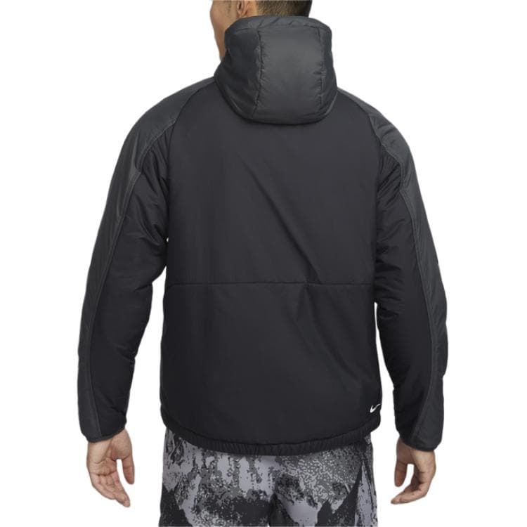Зимняя куртка пуховик Nike Therma FITPrimaLoft Пуховая куртка Мужская Угольный черный Черный - изображение 4