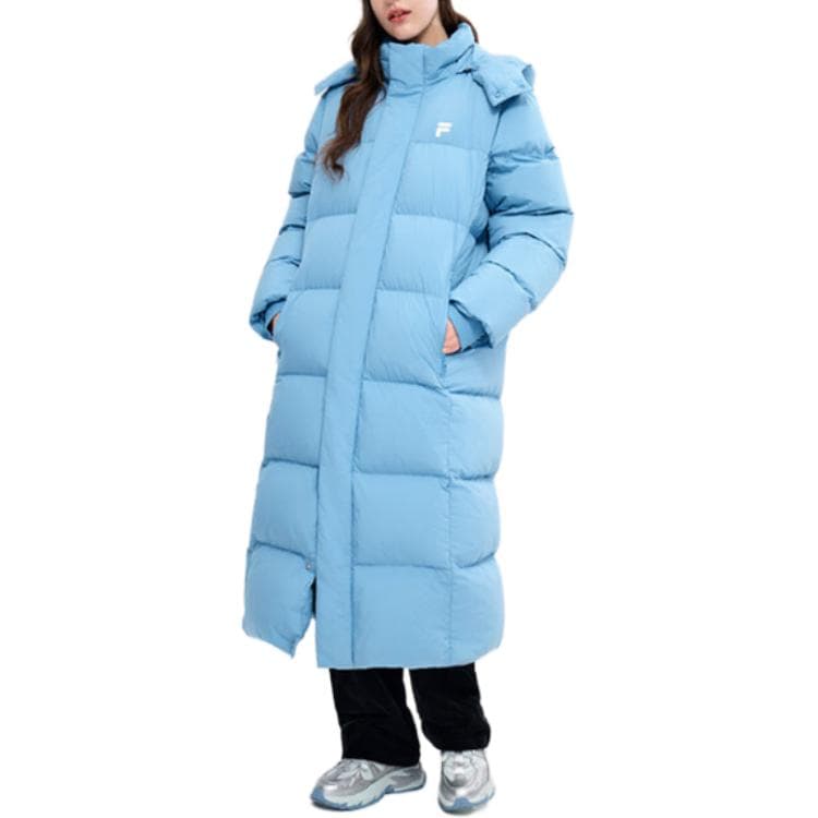 Зимняя куртка FILA FUSION FOB Пуховик Унисекс Расслабленный Синий - изображение 3