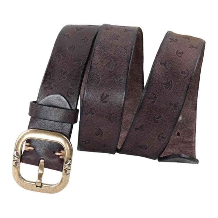 Ремень JEANSWEST Ремни из коровьей кожи унисекс ширина 3,8 см - изображение 3
