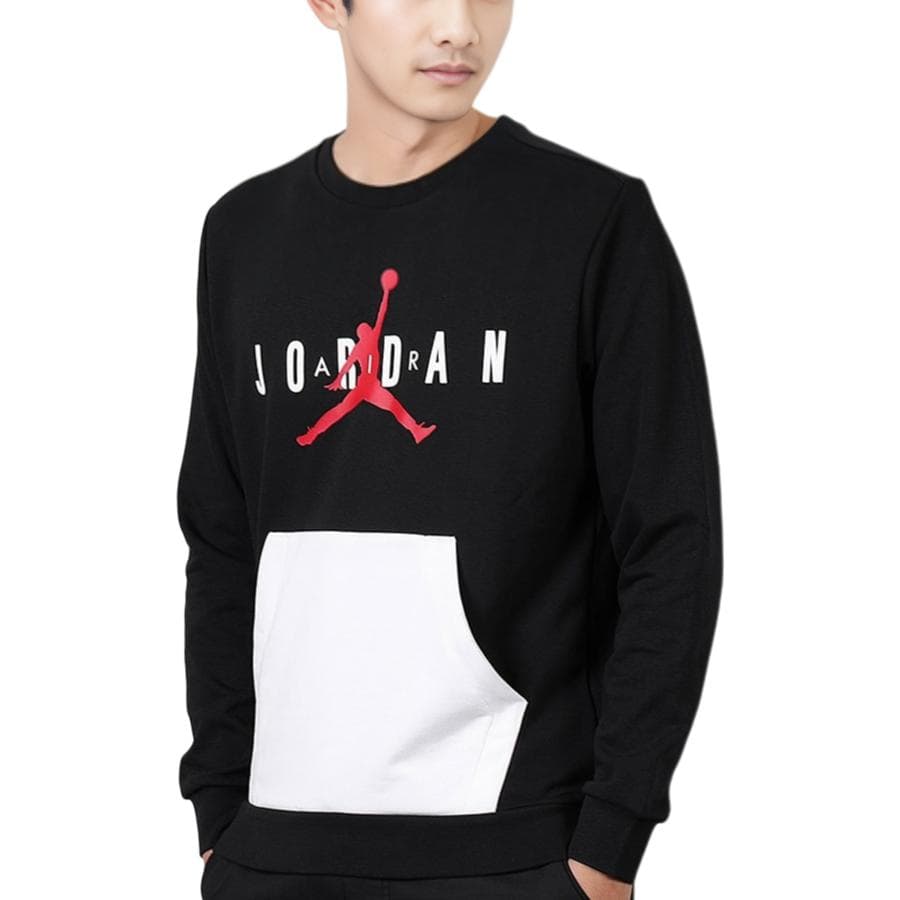 Кофта Jordan Logo Pullover Sweatshirt Black - изображение 3