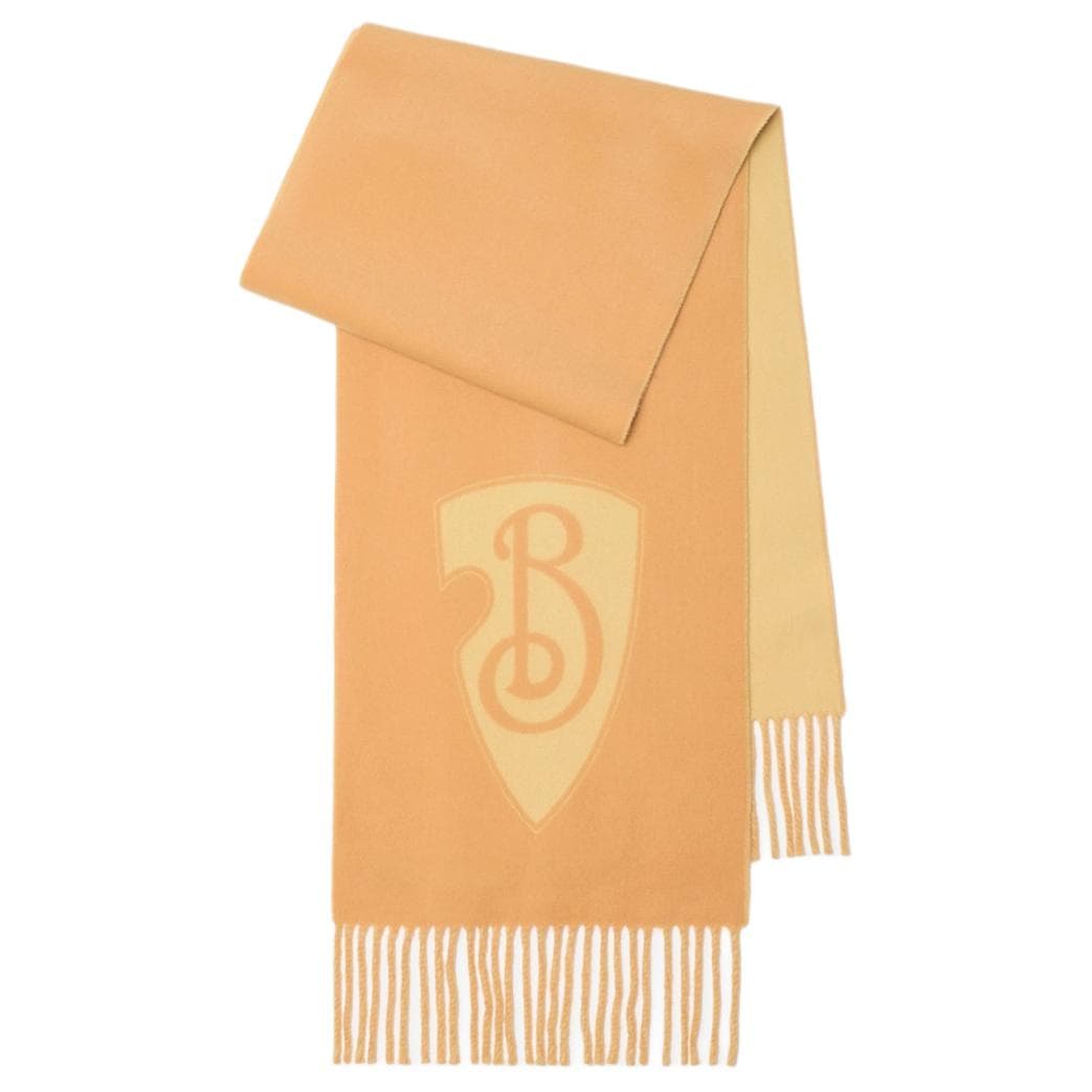 Шарф Burberry Шерсть Плюш с кольцевым рисунком Knit Scarves Unisex Желтый - изображение 1