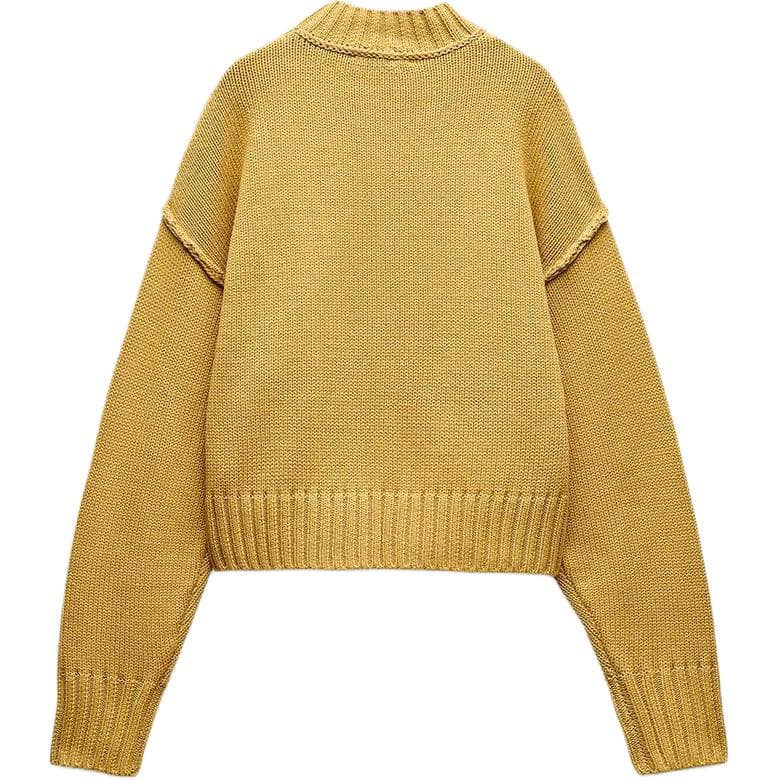 Кофта ZARA Желтый Женская Трикотажная Одежда - изображение 2
