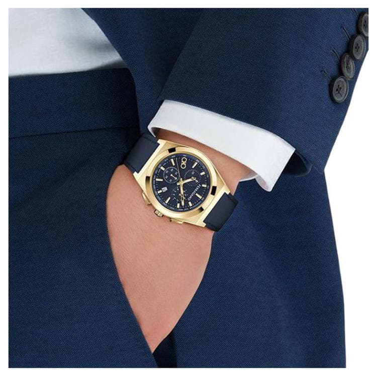 Механические часы Ferragamo Quartz 42 Blue Dial - изображение 6