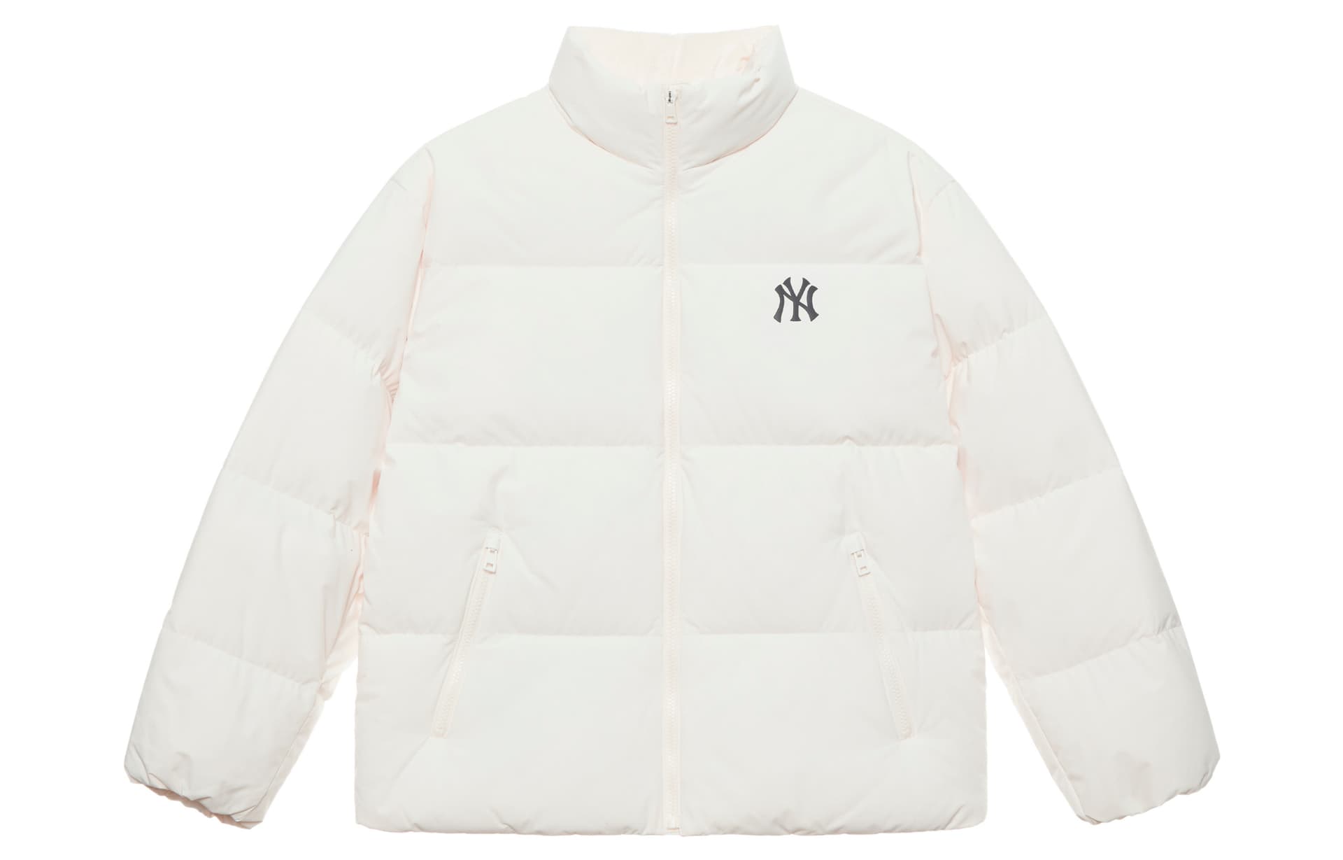 Зимняя куртка mlb New York Yankees Basic Collection FW24 Пуховик Унисекс Кремы - изображение 2