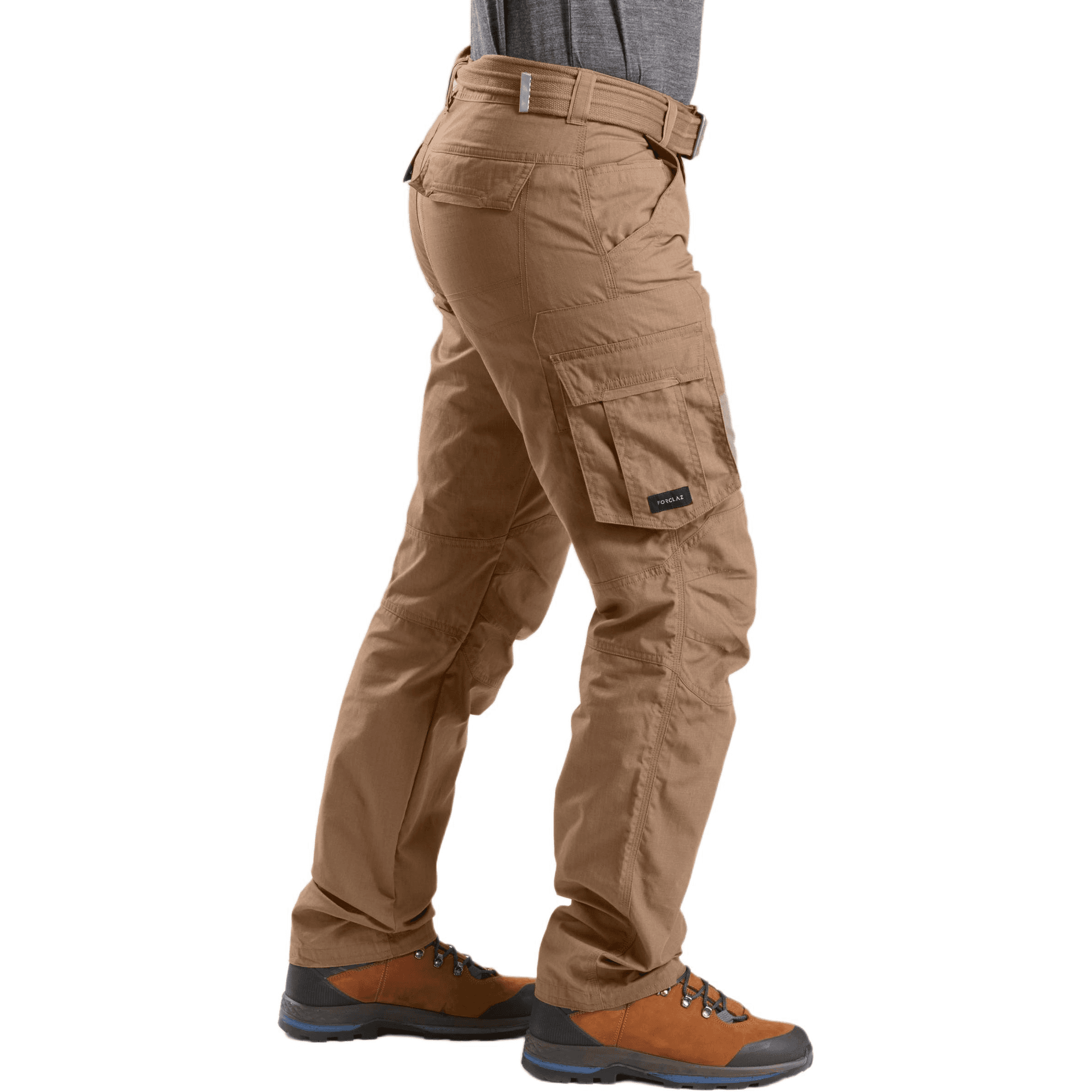 Штаны DECATHLON FORCLAZ TRAVEL100 Карго Брюки Мужские Коричневые - изображение 4