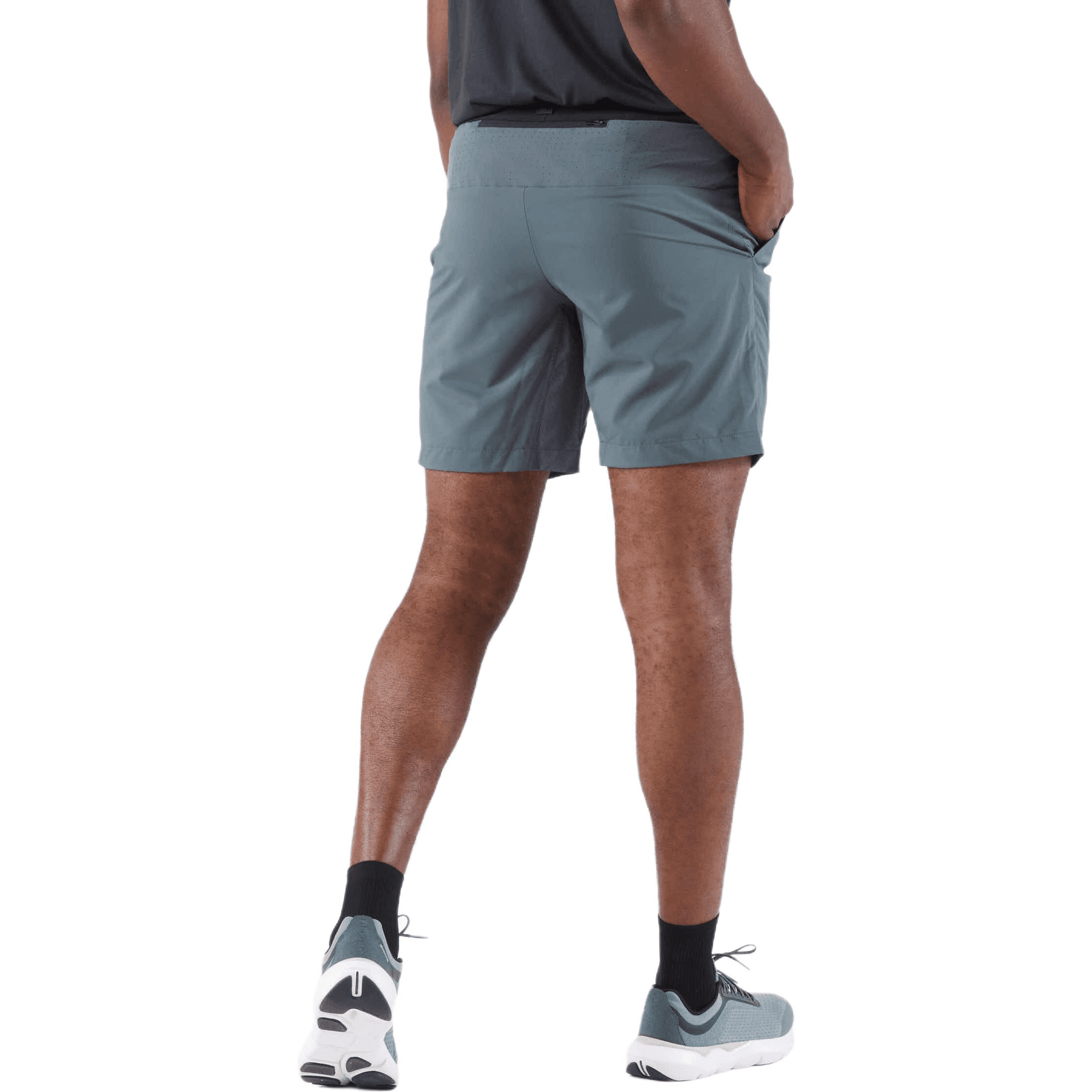 Тренировочные штаны DECATHLON KIPRUN Спортивные шорты Мужские Темно-серый Зеленый - изображение 3