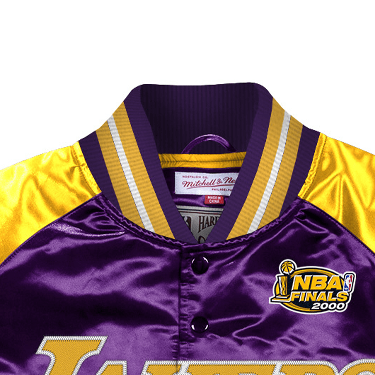 Куртка Mitchell & Ness FW21 NBA Los Angeles Lakers Satin Jacket Purple Yellow - изображение 5