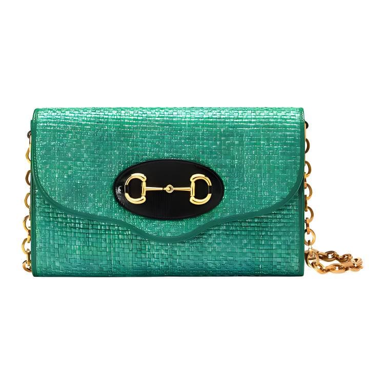 Мини-сумка Gucci Horsebit 1955 Green - изображение 1