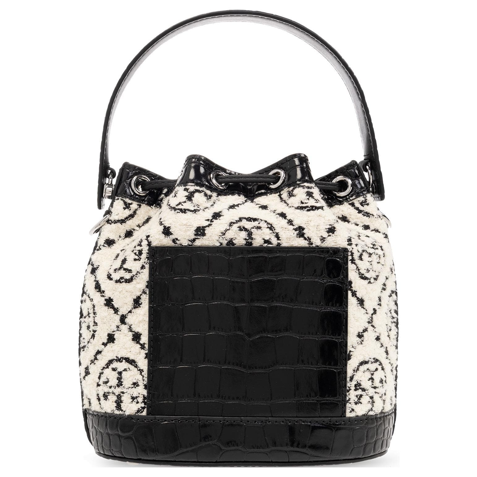 Сумка Tory Burch T Monogram Drawstring Bucket Bag Black - изображение 5