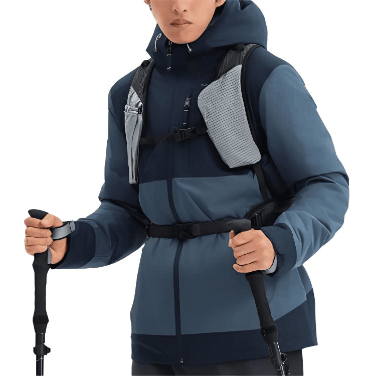 Куртка DECATHLON SH500 Куртка Мужская Серый Синий Темный Циан Кирпичный - изображение 4