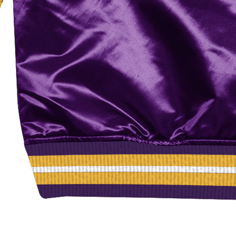Куртка Mitchell & Ness FW21 NBA Los Angeles Lakers Satin Jacket Purple Yellow - изображение 4
