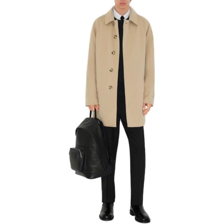 Ветровка Burberry Single-Breasted Trench Coat Beige - изображение 3