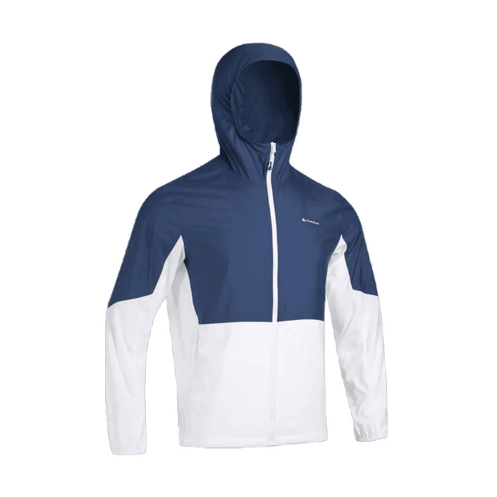 Легкая ветровка DECATHLON Одежда с защитой от солнца Мужская Чернила Циановый Экрю - изображение 2