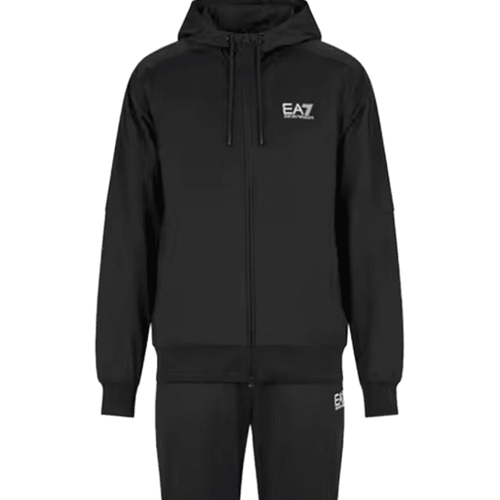 Спортивный костюм EMPORIO ARMANI EA7 FW24 Повседневная Спортивная Одежда Мужская Черная - изображение 2